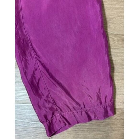 Johnny Was Satin Purple Cargo Pants Size S Boho Night Out Loganlook - Picture 3 of 7